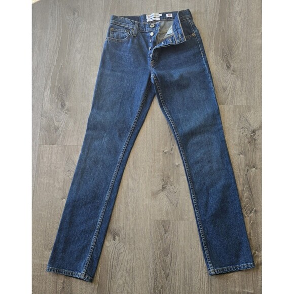 Denim - The Crawford Cindy Re/Done Originals Jeans Womens Size 26 Denim Button Fly USA